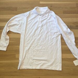 Galaxy White Long Sleeve Uniform Shirt L NWT